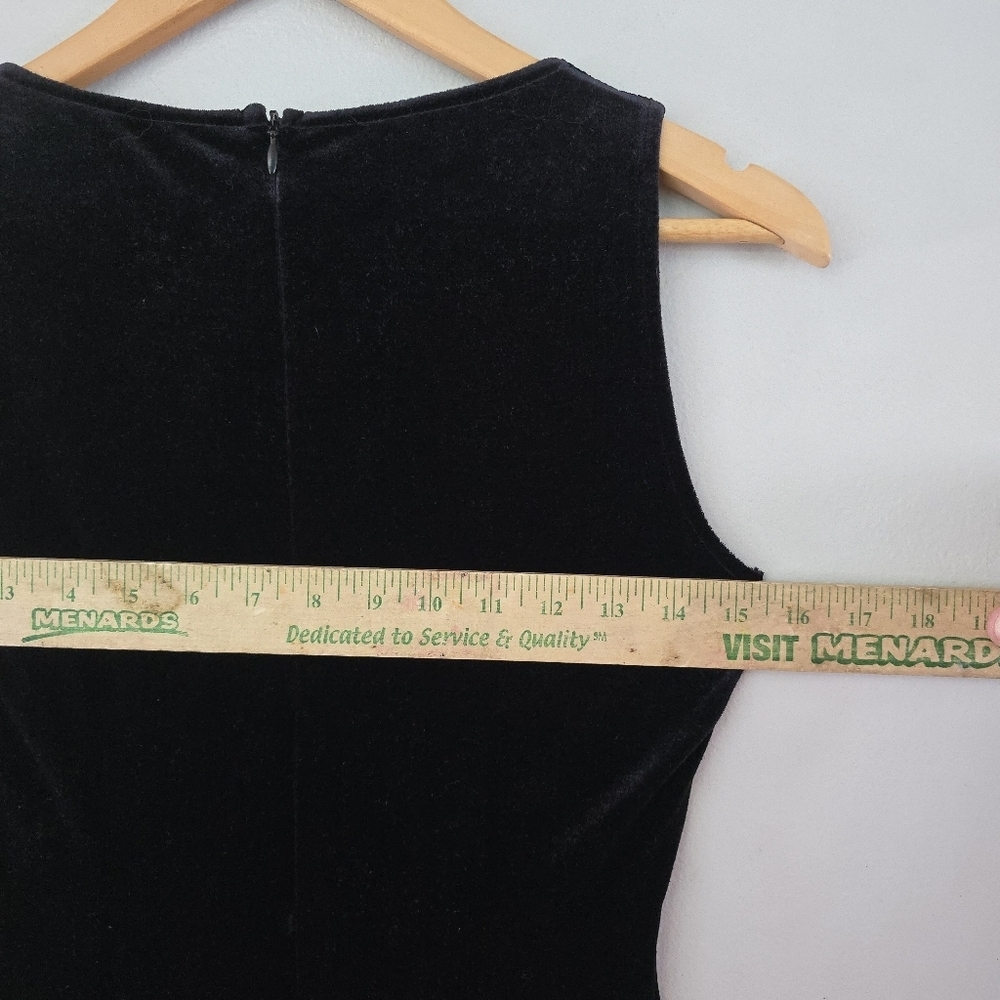 Vintage Papell Boutique Babydoll Midi Beaded Dress Sz 4 Fairy Y2k Whimsy Gothic - Picture 5 of 7